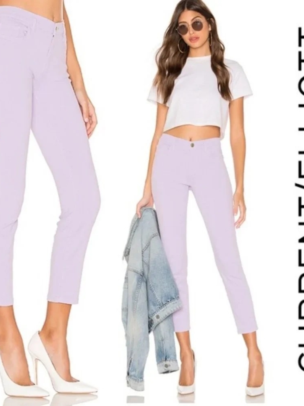 Current/Elliott The Stiletto Women's Skinny Ankle Jeans 24 Orchid Petal NWT